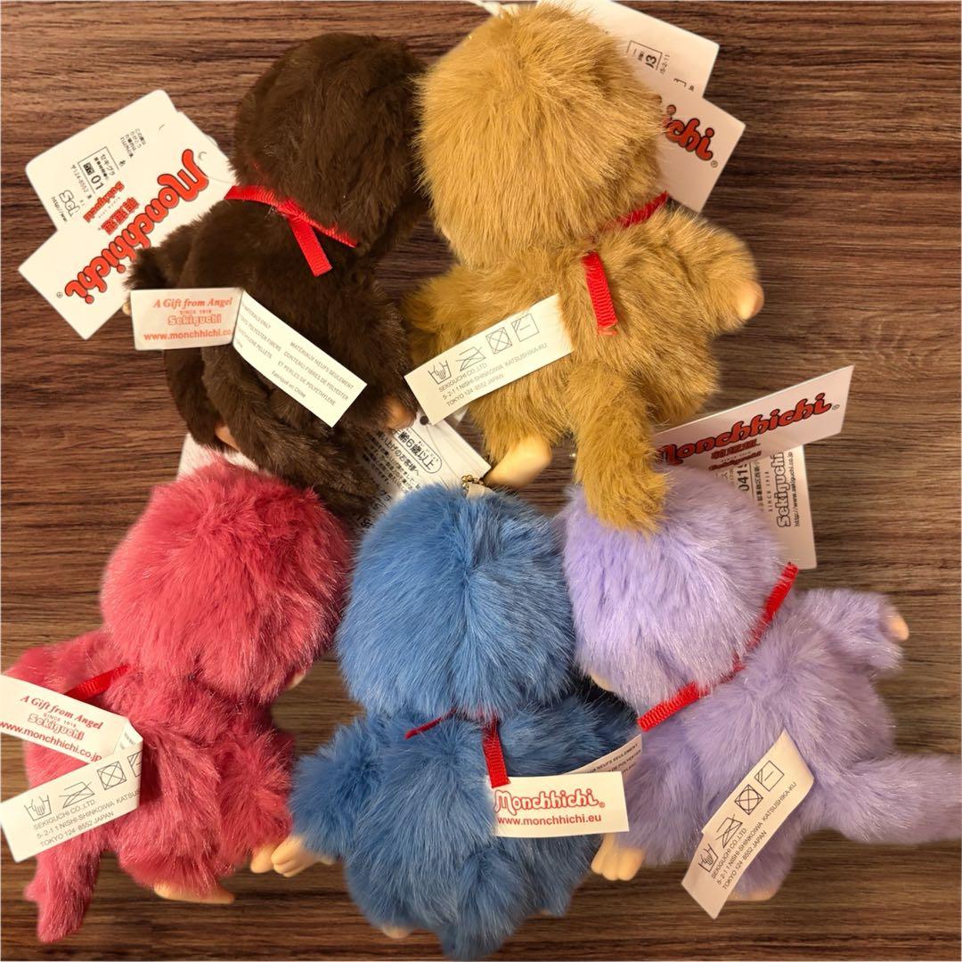 モンチッチ COLORS ぬいぐるみ キーチェーン 5色セット セキグチ　レア