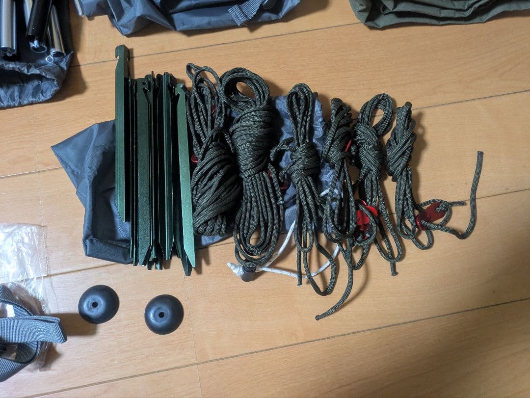 BUNDOKソロベース二股ポール付属