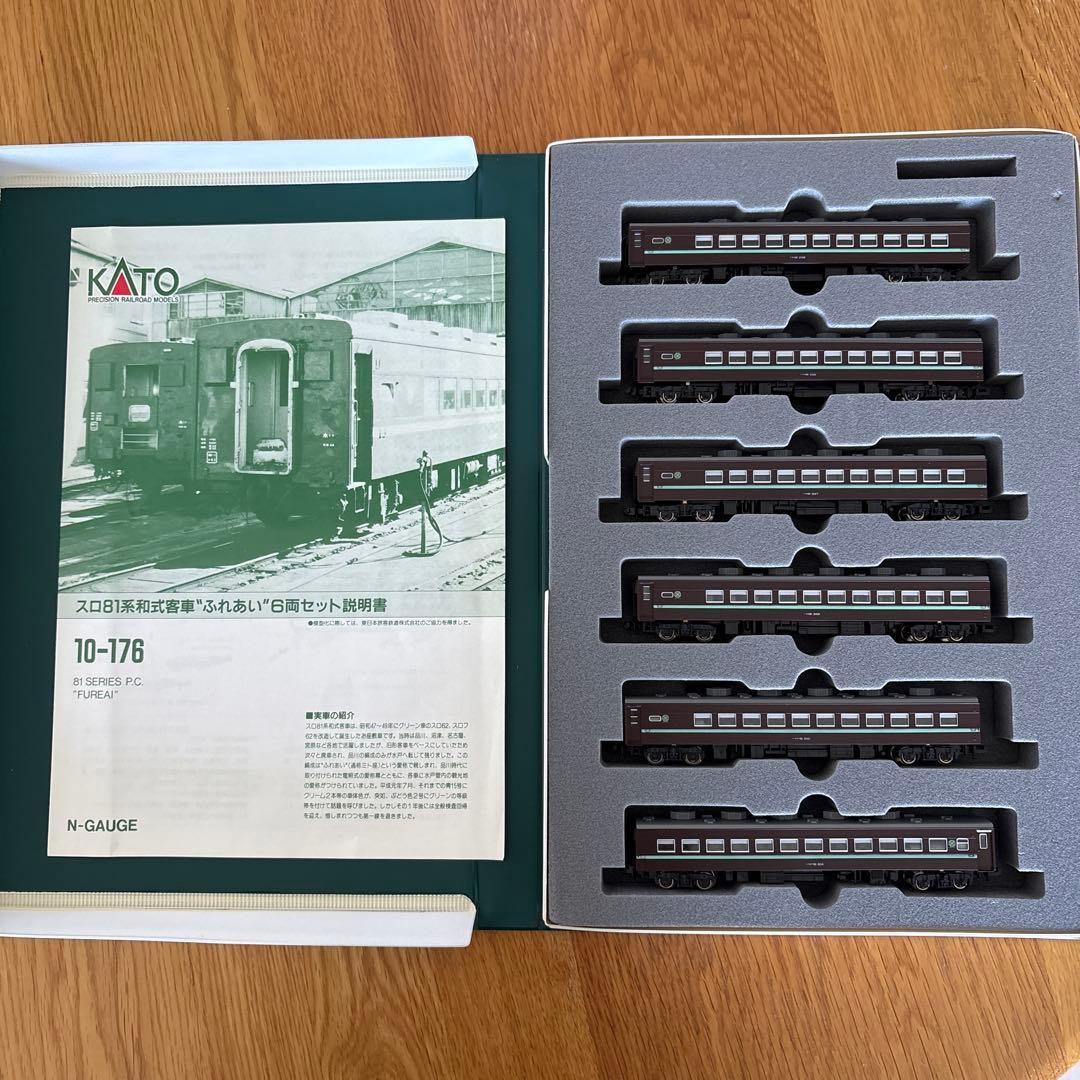 KATO 10-176スロ81系和式客車「ふれあい」 6両セット②愛称シール欠品