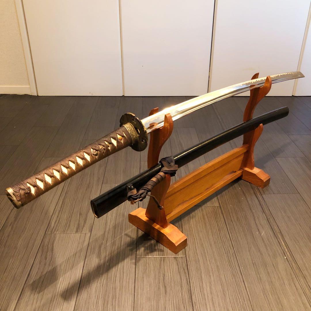 高級模造刀　高級居合刀　樋入り刀身　優波紋　亜合金刀身　居合刀