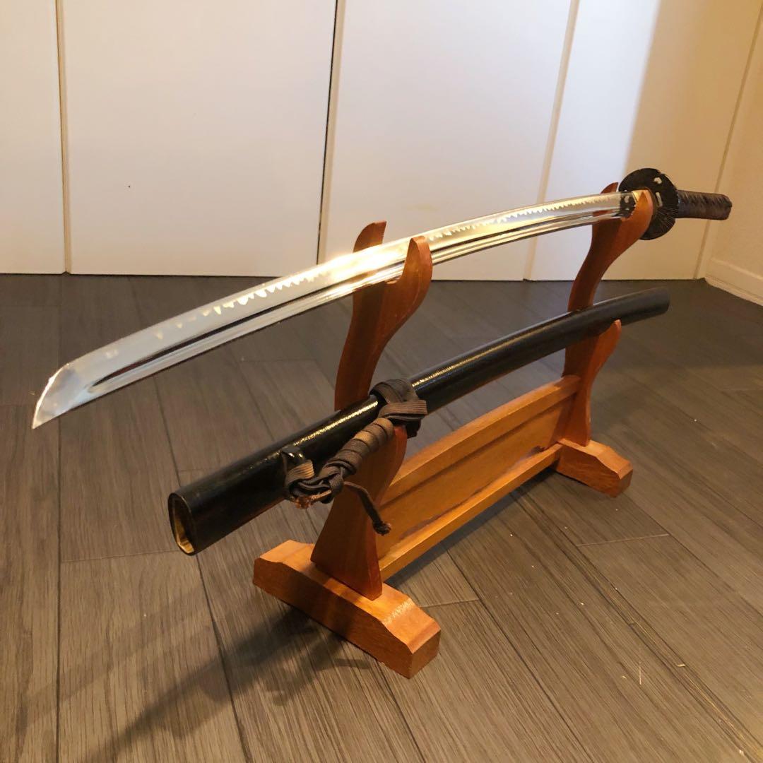 高級模造刀　高級居合刀　樋入り刀身　優波紋　亜合金刀身　居合刀