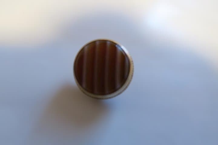 Bachバック　トランペット　純正ピストンボタン　赤メノウ　金メッキ　G