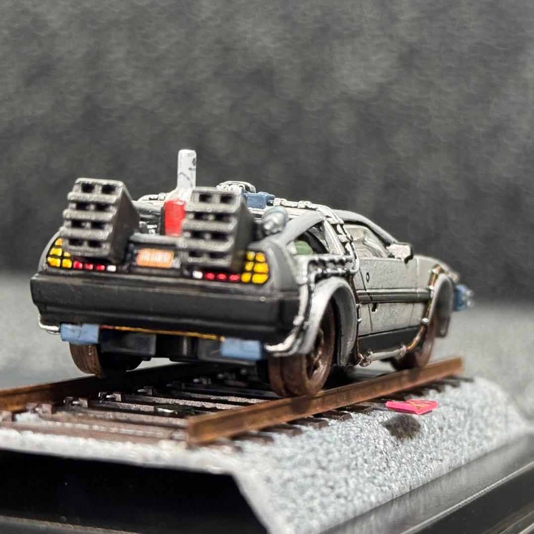 キャラウィール デロリアン レールロードVer.カスタム品&専用ケース ②