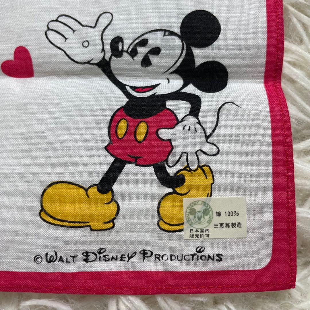 新品　希少 昭和レトロ ディズニー ハンカチ 5枚セット ミッキー ミニー