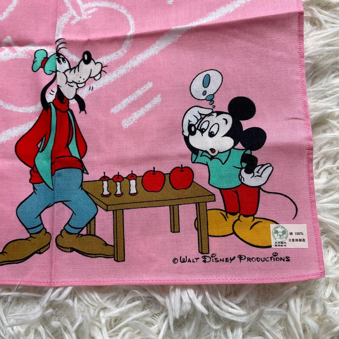 新品　希少 昭和レトロ ディズニー ハンカチ 5枚セット ミッキー ミニー