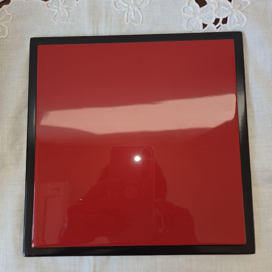 菖蒲と橋の重箱(六寸角三段重)高級漆器