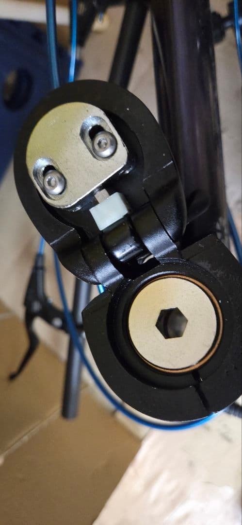 美品ターン スピードファルコ折りたたみ自転車フレーム 紺色