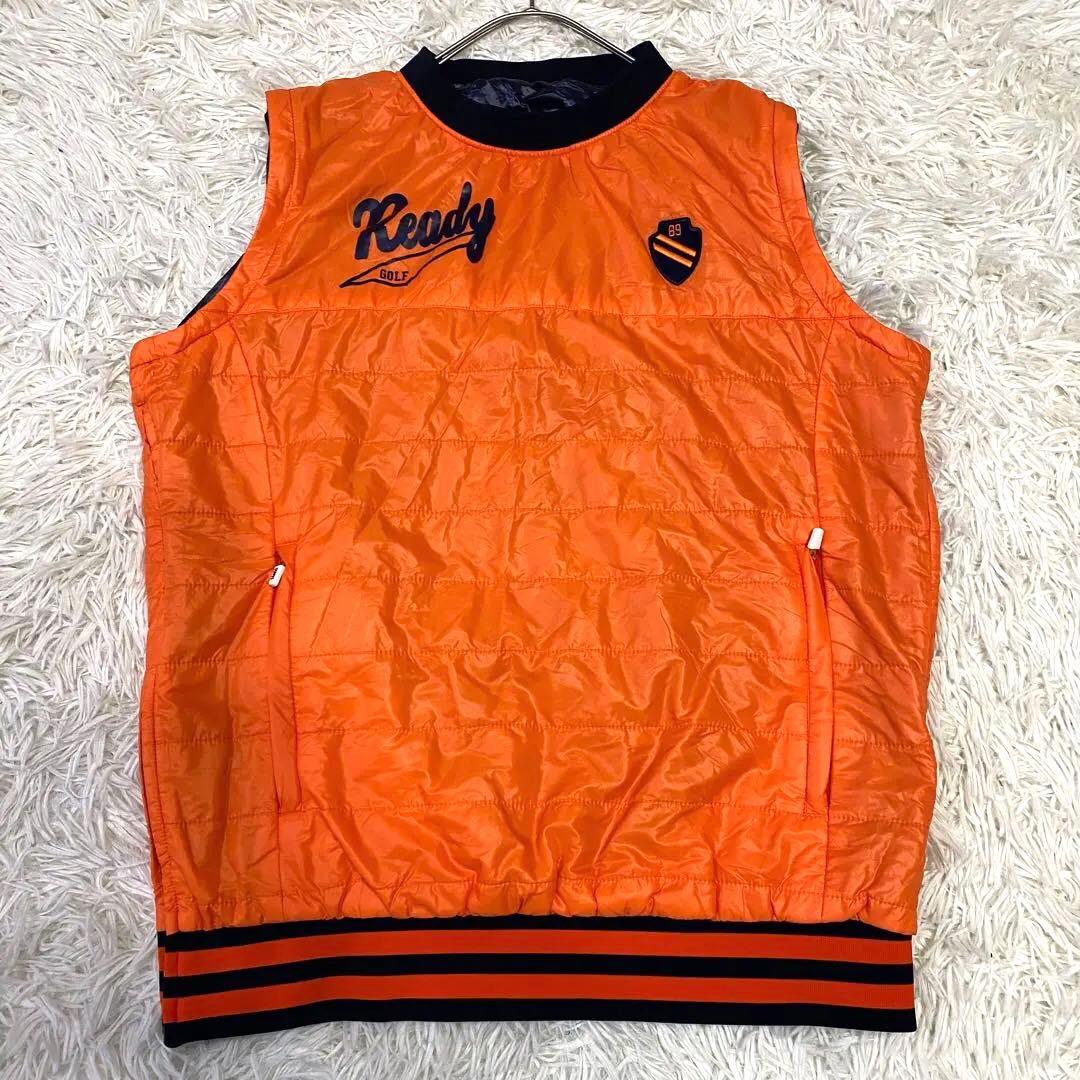 【美品✨】パーリーゲイツ 4way プルオーバー オレンジ ネイビー 5