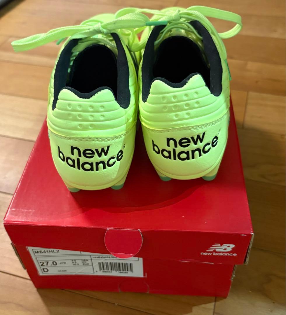New Balance 442V2PROHGサッカースパイク　ライムグリーン