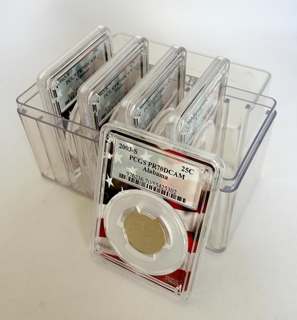 2003年　アメリカ　25セント5枚セット　PCGS PR70　 DCAM