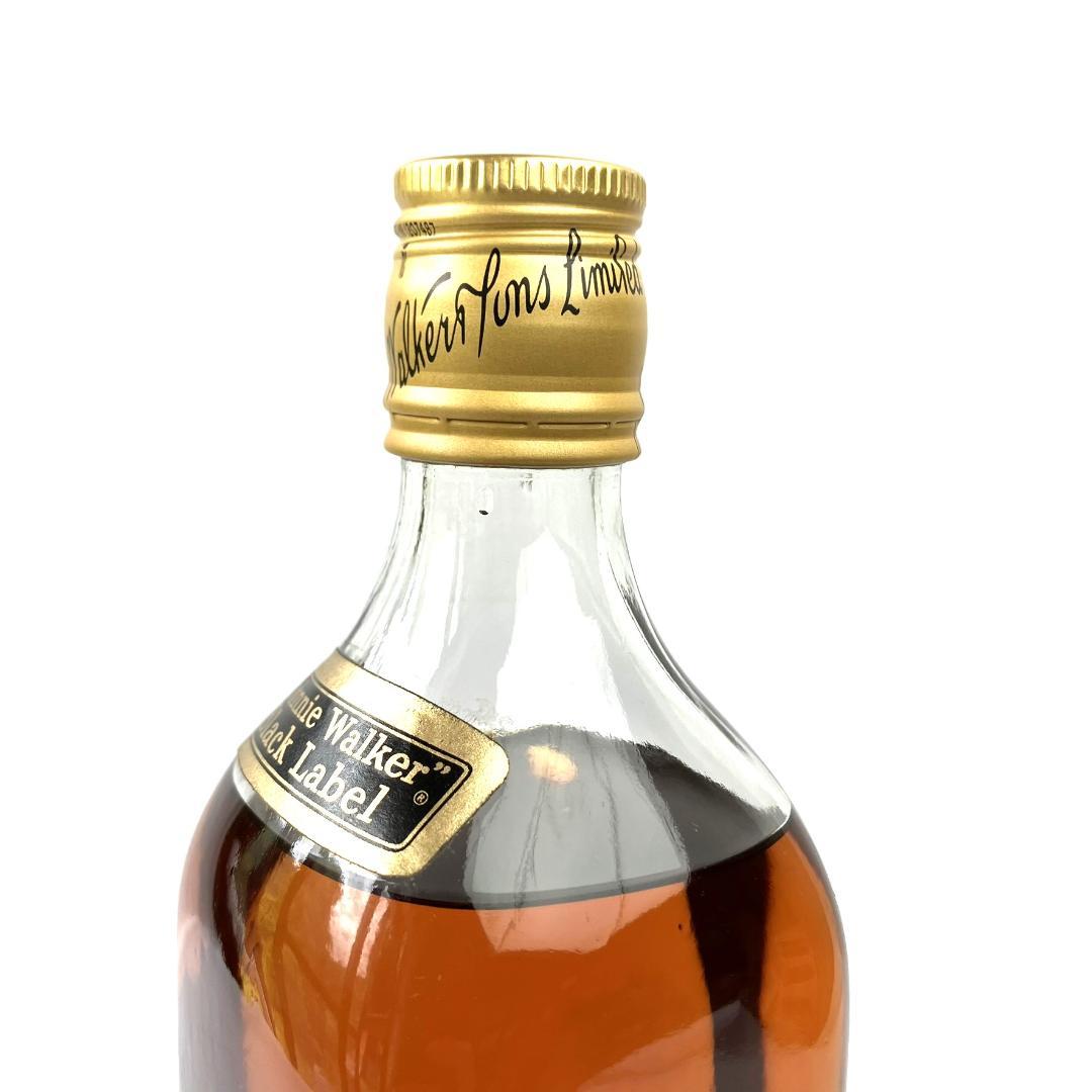 未開栓　ジョニーウォーカー ブラックラベル　特級　ジョニ黒　金キャップ　黒紋章