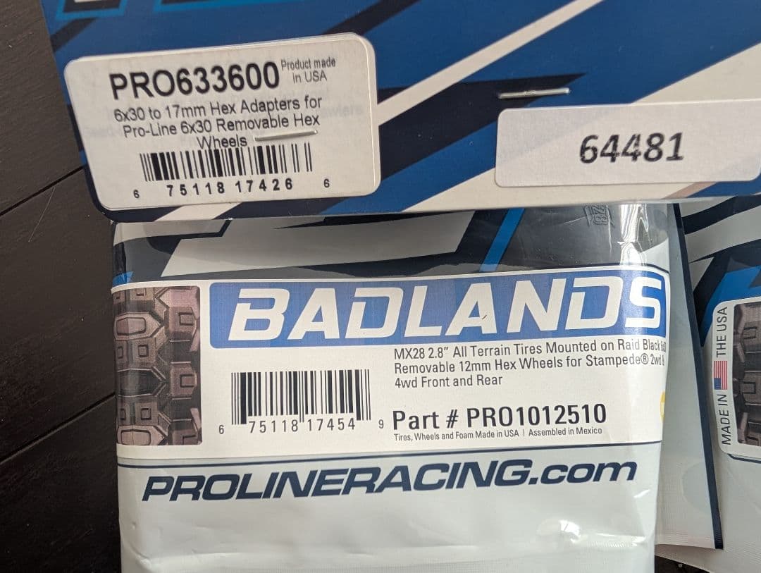 Pro-Line Badlands MX28 2.8インチタイヤセット
