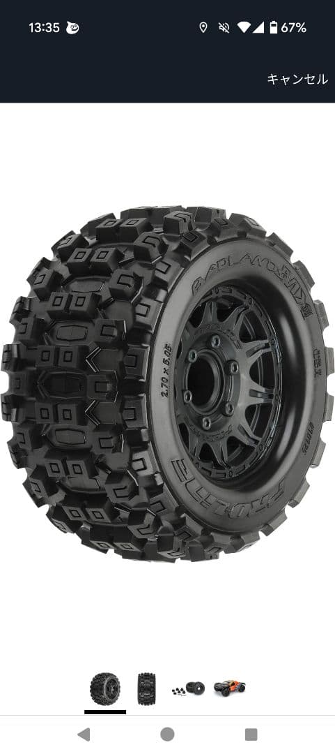 Pro-Line Badlands MX28 2.8インチタイヤセット