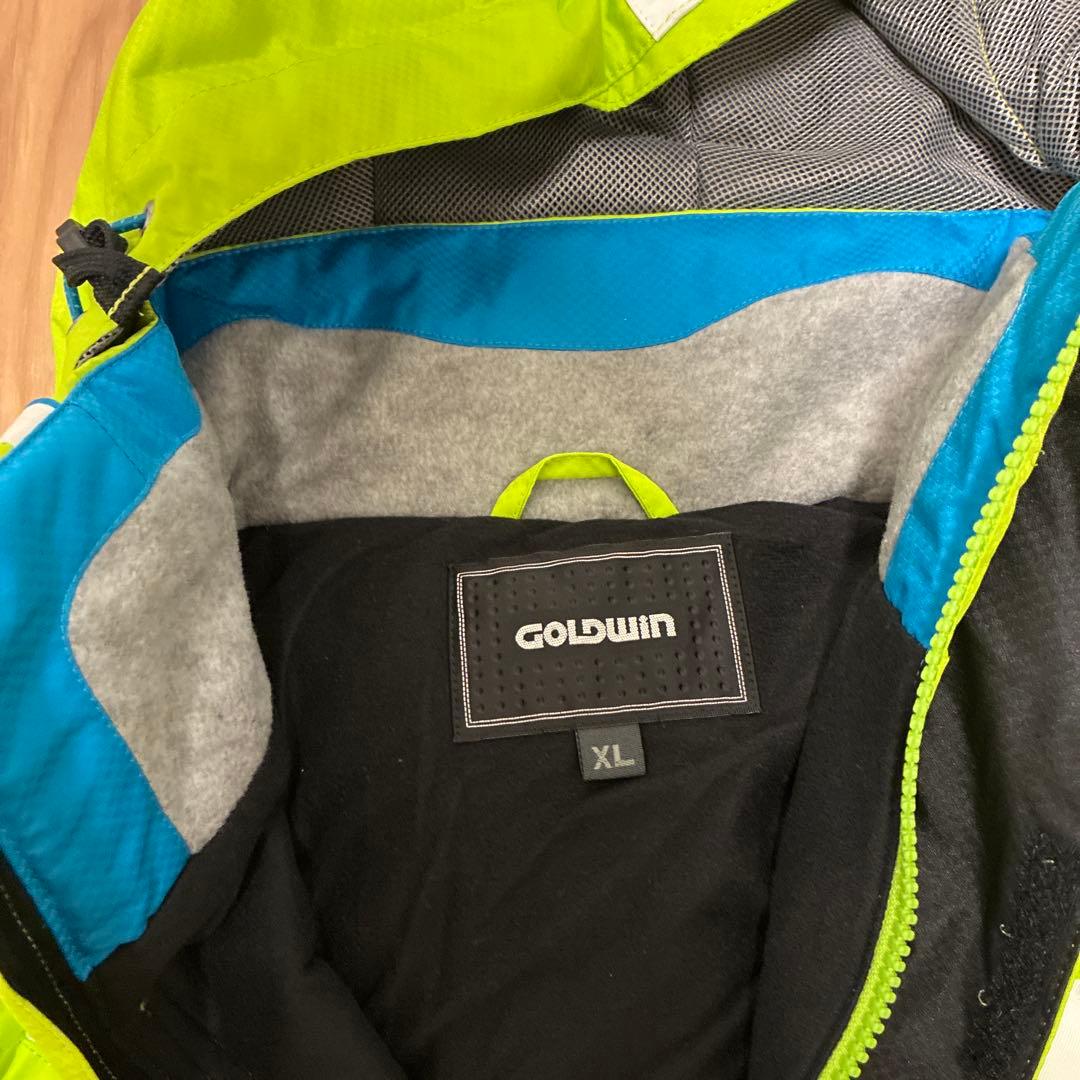 GOLDWIN スキーウェア上下セット　XL ライム×ブラック　手袋付き