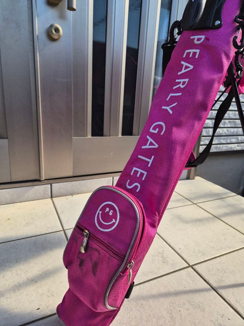 【PEARLY GATES】スタンド式ゴルフバッグ ピンク