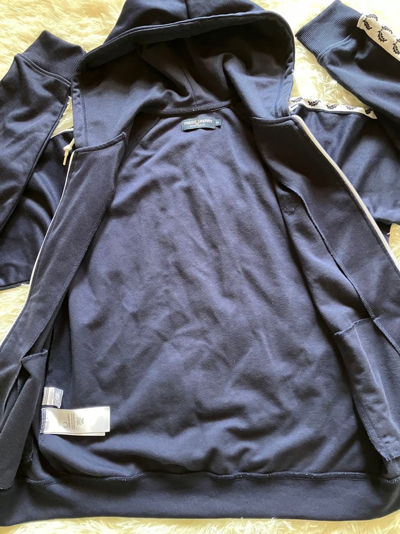 フレッドペリー　ジャージ　トラックジャケット　ネイビー　Mサイズ