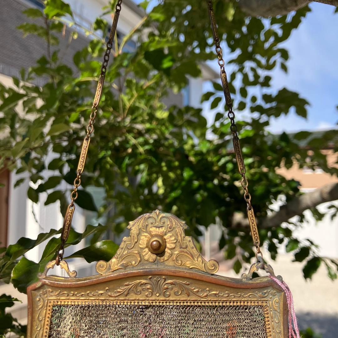 フランス　1920年　メタルバッグ