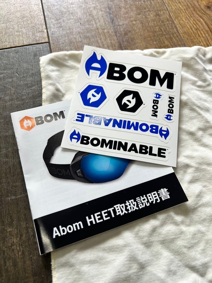 Abom HEET Goggle Flash Green Mirror エーボム