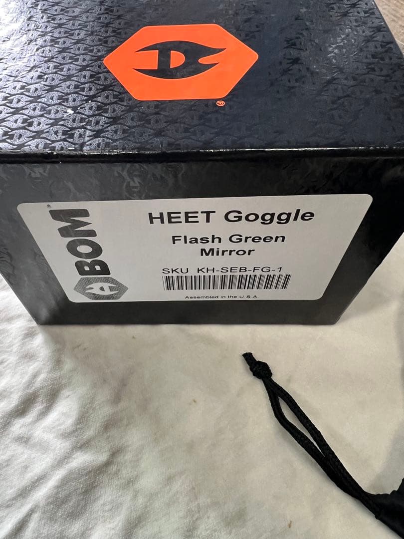 Abom HEET Goggle Flash Green Mirror エーボム