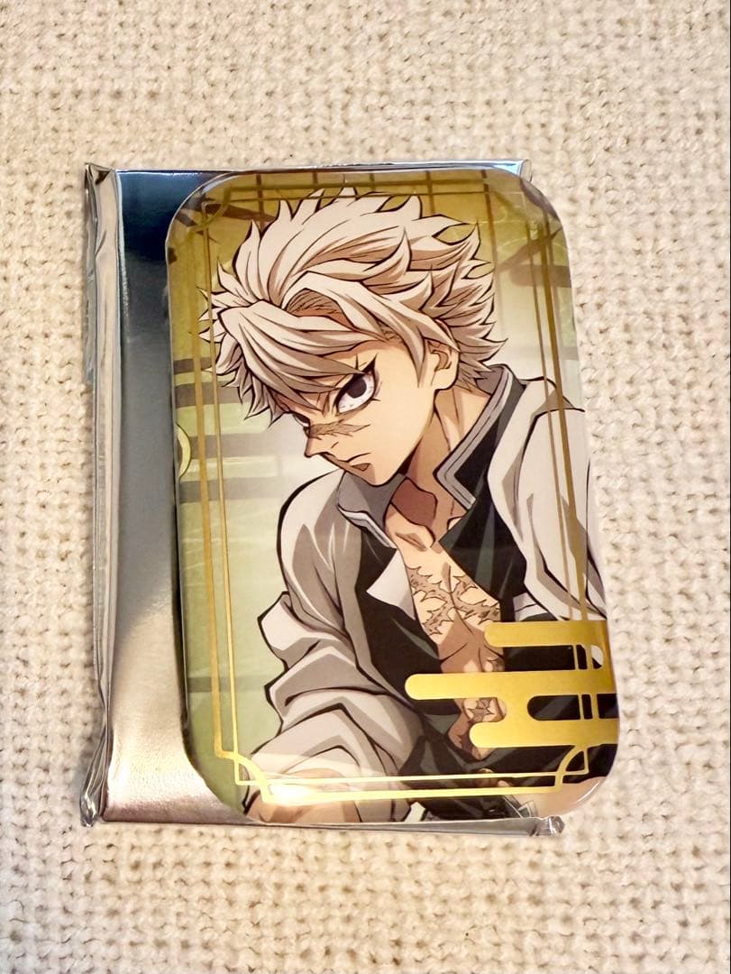 鬼滅の刃 中国限定 ANIPLEX 長方形缶バッジ 不死川実弥