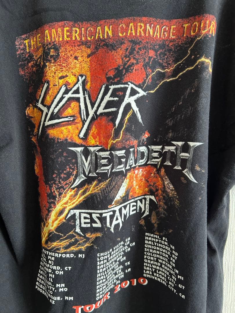 【レア】スレイヤー × メガデス 2010s ツアーTシャツ バンT 古着