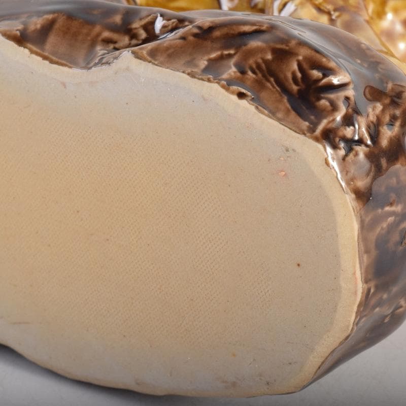 九谷焼　人間国宝　三代徳田八十吉作　猪　干支置物　C　8299