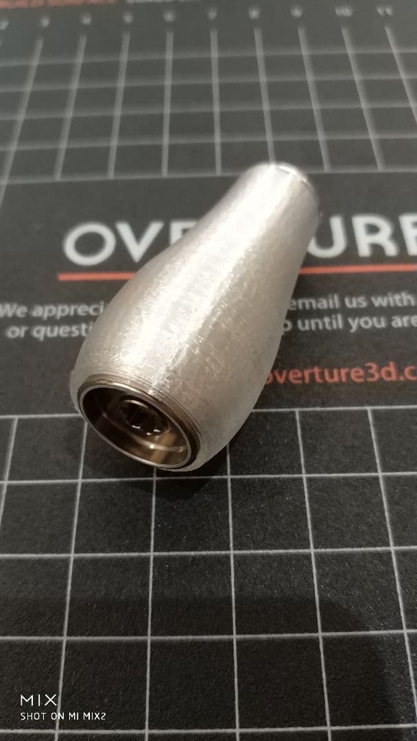 ハンドメイドノブ　タイプJ2　クリヤー　2個1セット