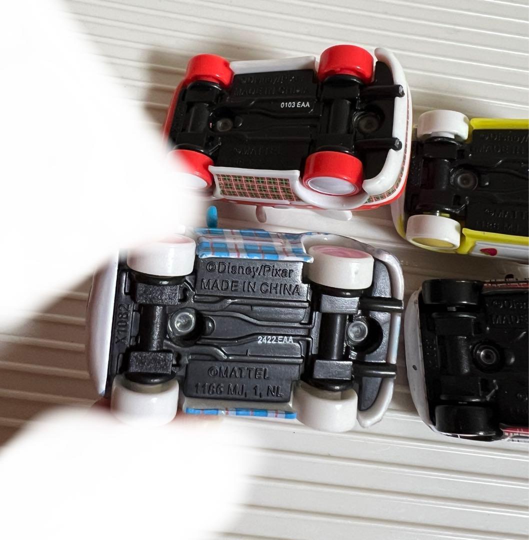 カーズ、マテル、ミニカー、（ハルミ、スキ、CHISAKI、イチゴ ）