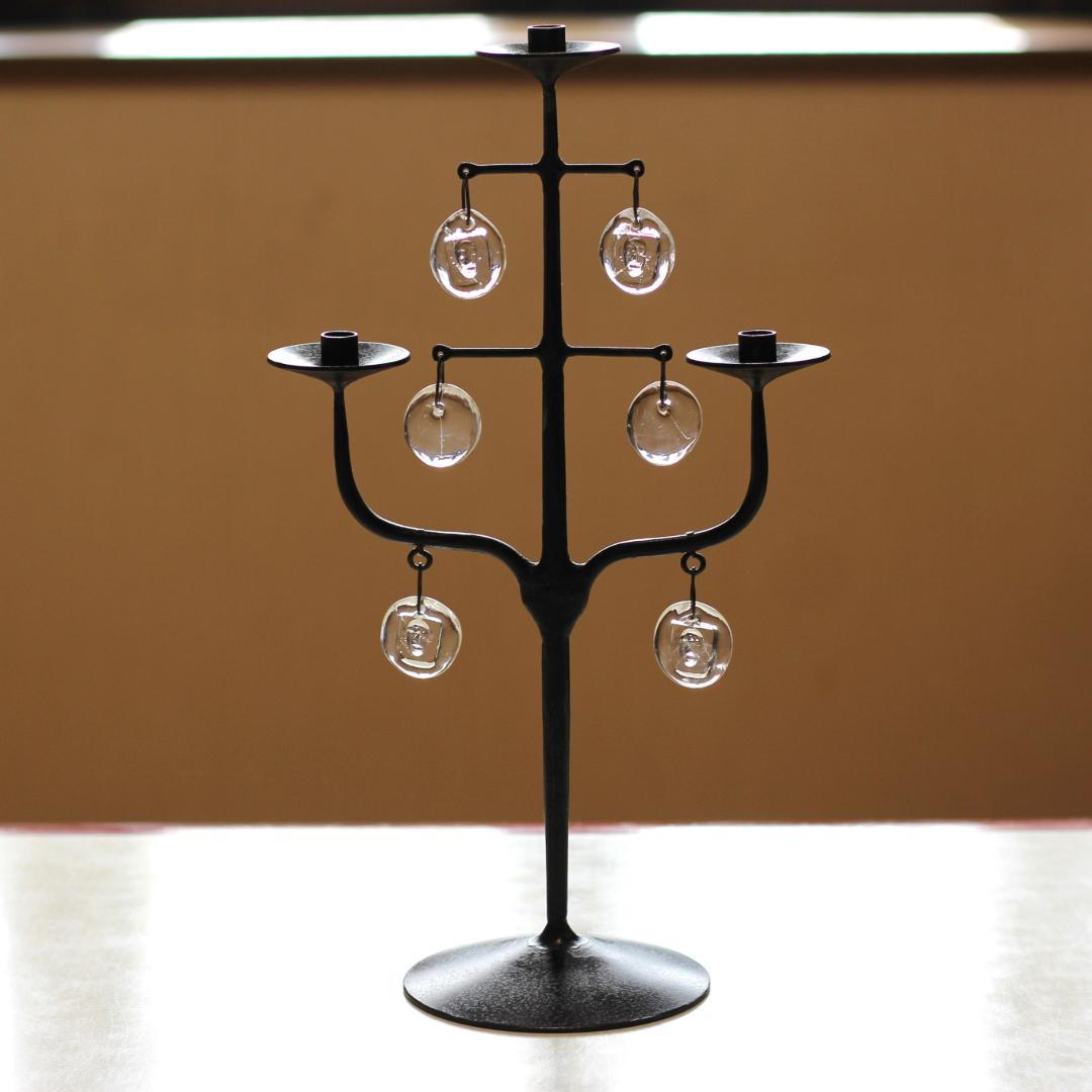 【刻印有】Erik Hoglund　エリックホグラン　ツリー型キャンドルスタンド