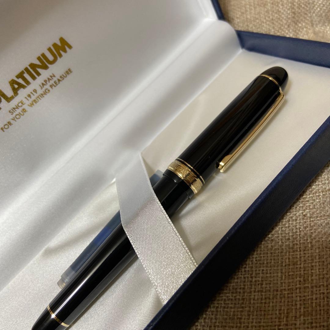プラチナ万年筆 #3776センチュリー #１ブラックインブラック