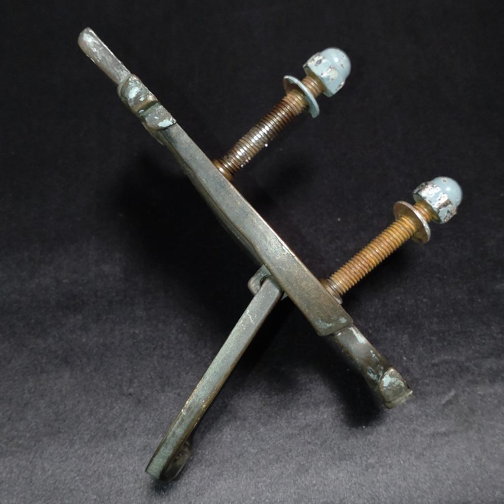 ドアノッカー イーグル 真鍮製 洋館 レトロ 全長約15.2cm 【5053】