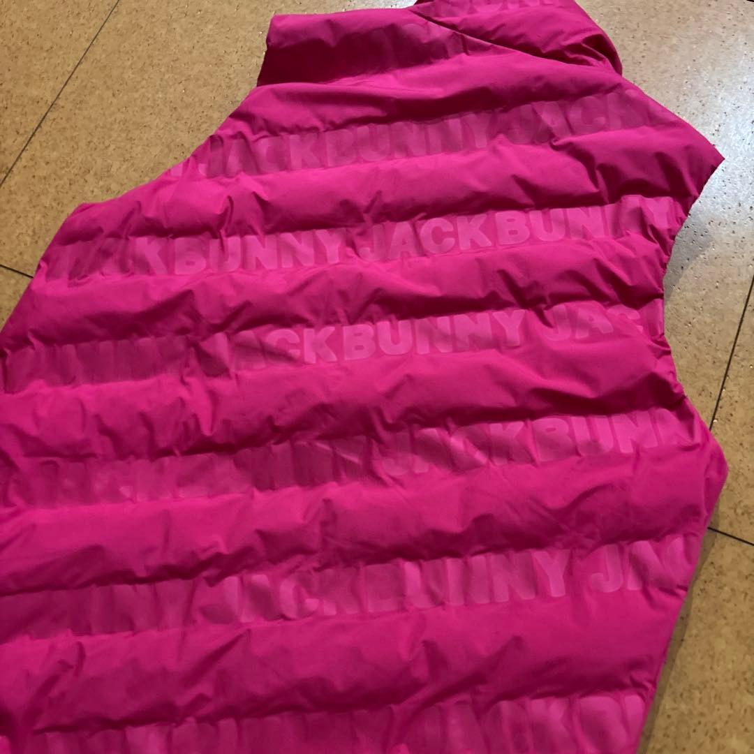 新品同様　極美品　￼Jack Bunny!! ロゴ入りダウンベスト サイズ5