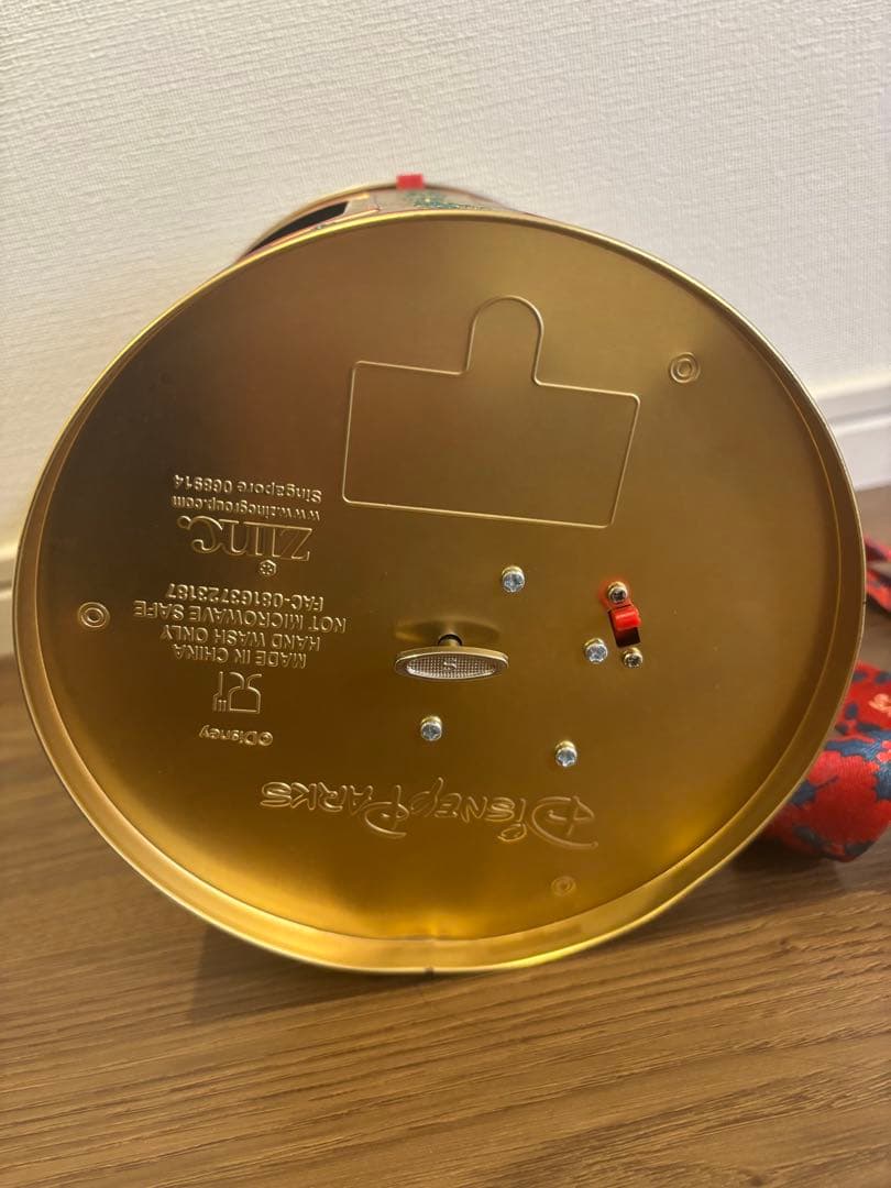 WDW限定　クリスマス　ポップコーンバケット　　オルゴール