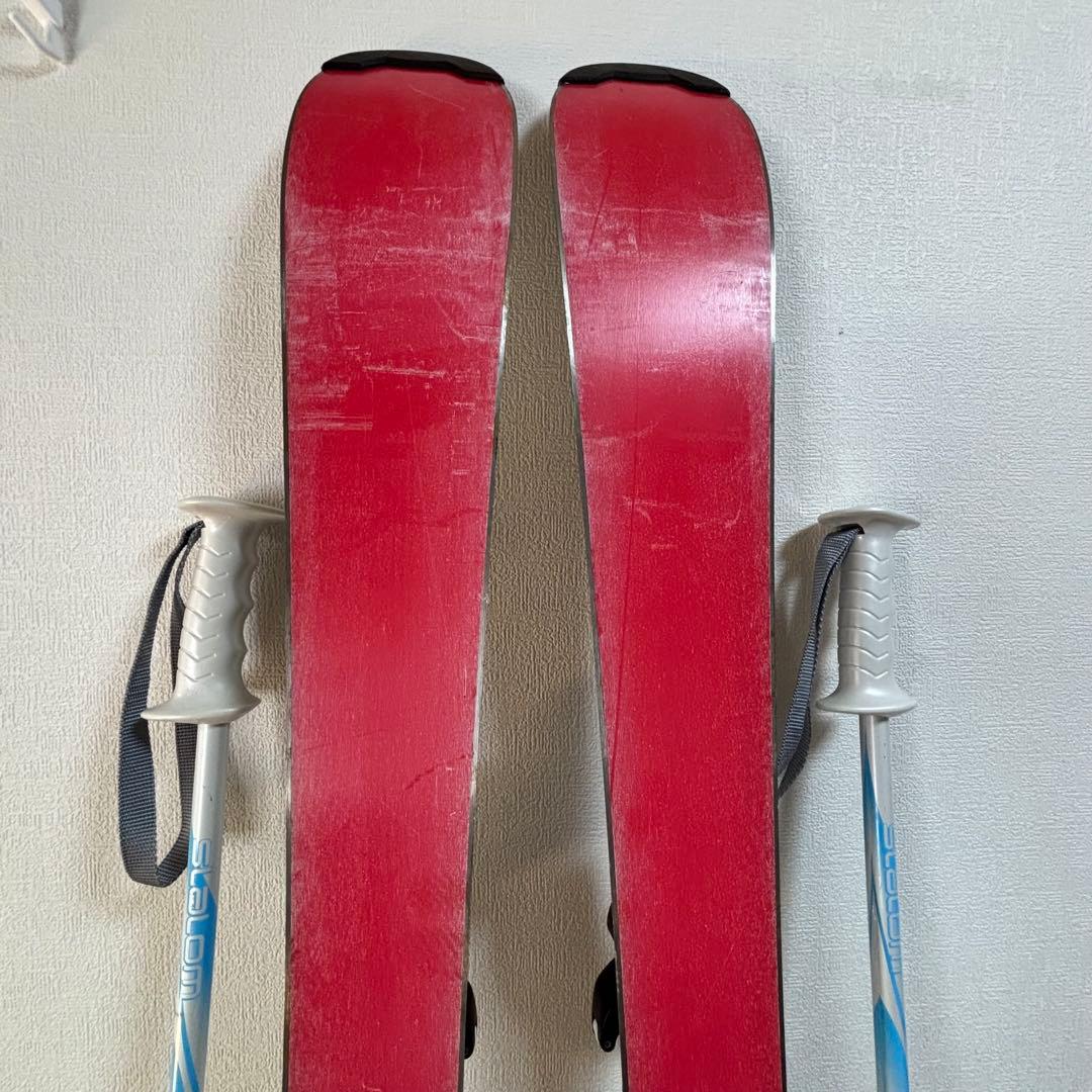 ジュニアスキーセット　ストック付　110cm hart 20-20.5cm