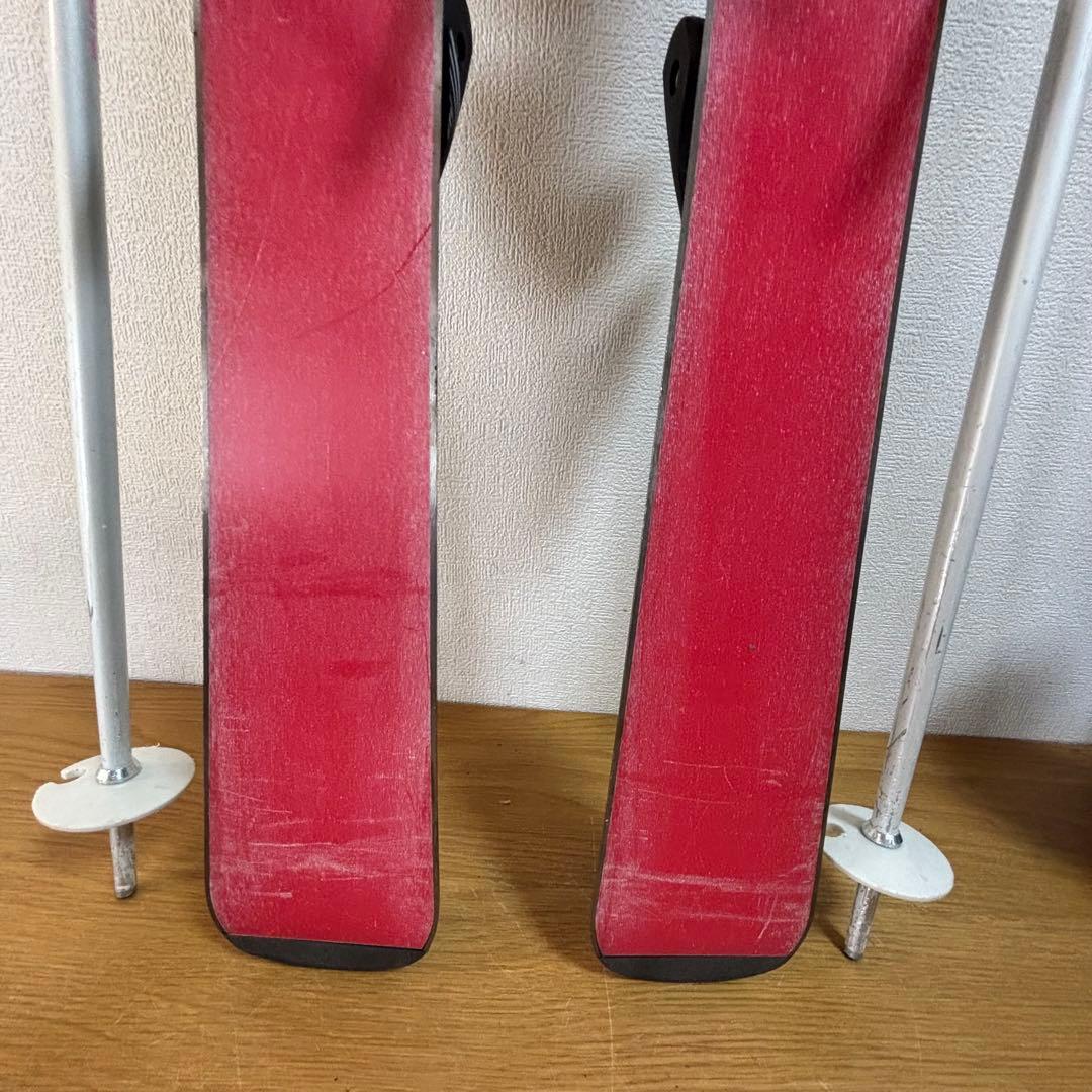 ジュニアスキーセット　ストック付　110cm hart 20-20.5cm