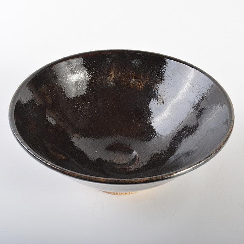 茶道具　人間国宝　加藤土師萌　黒唐津　茶碗　共布共箱　D　R6899