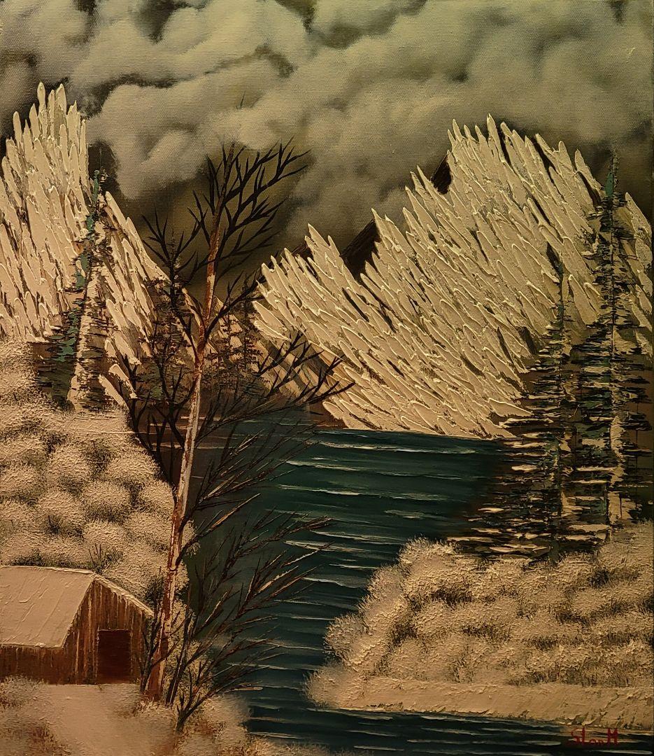 絵画 Winter Mountain