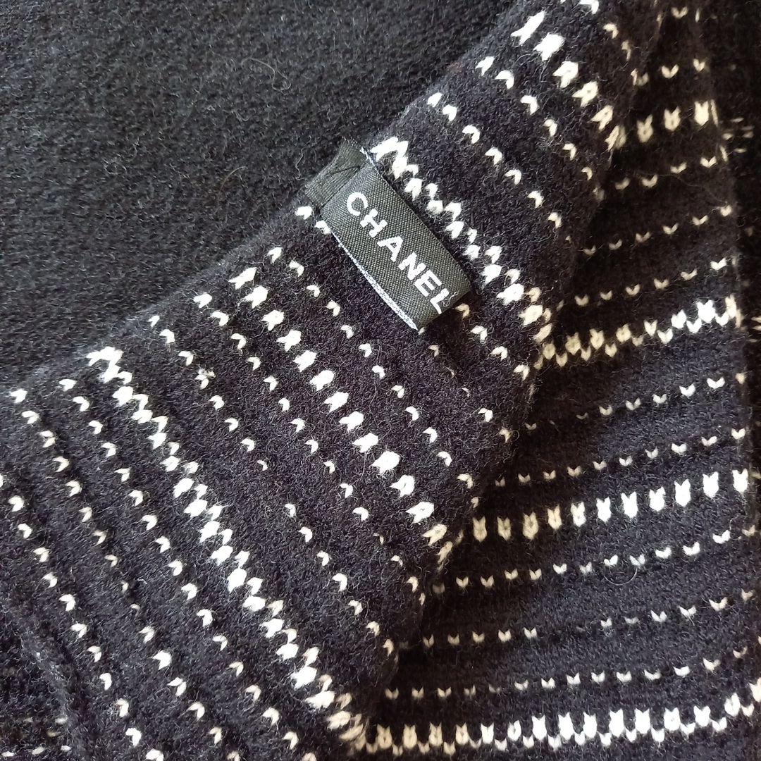 シャネル♡ノベルティマフラーストール♡ポケット付き♡カシミア、シルク混♡1点のみ