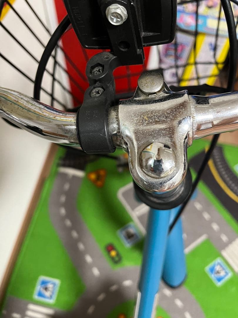 People 幼児用自転車 バスケット付き 青　18インチ