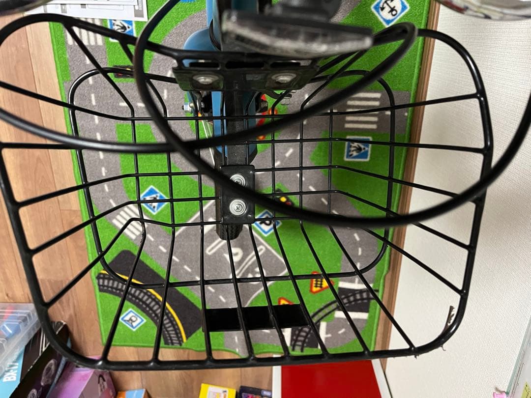 People 幼児用自転車 バスケット付き 青　18インチ