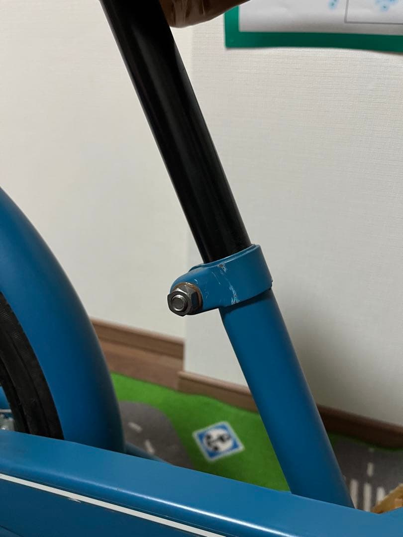 People 幼児用自転車 バスケット付き 青　18インチ