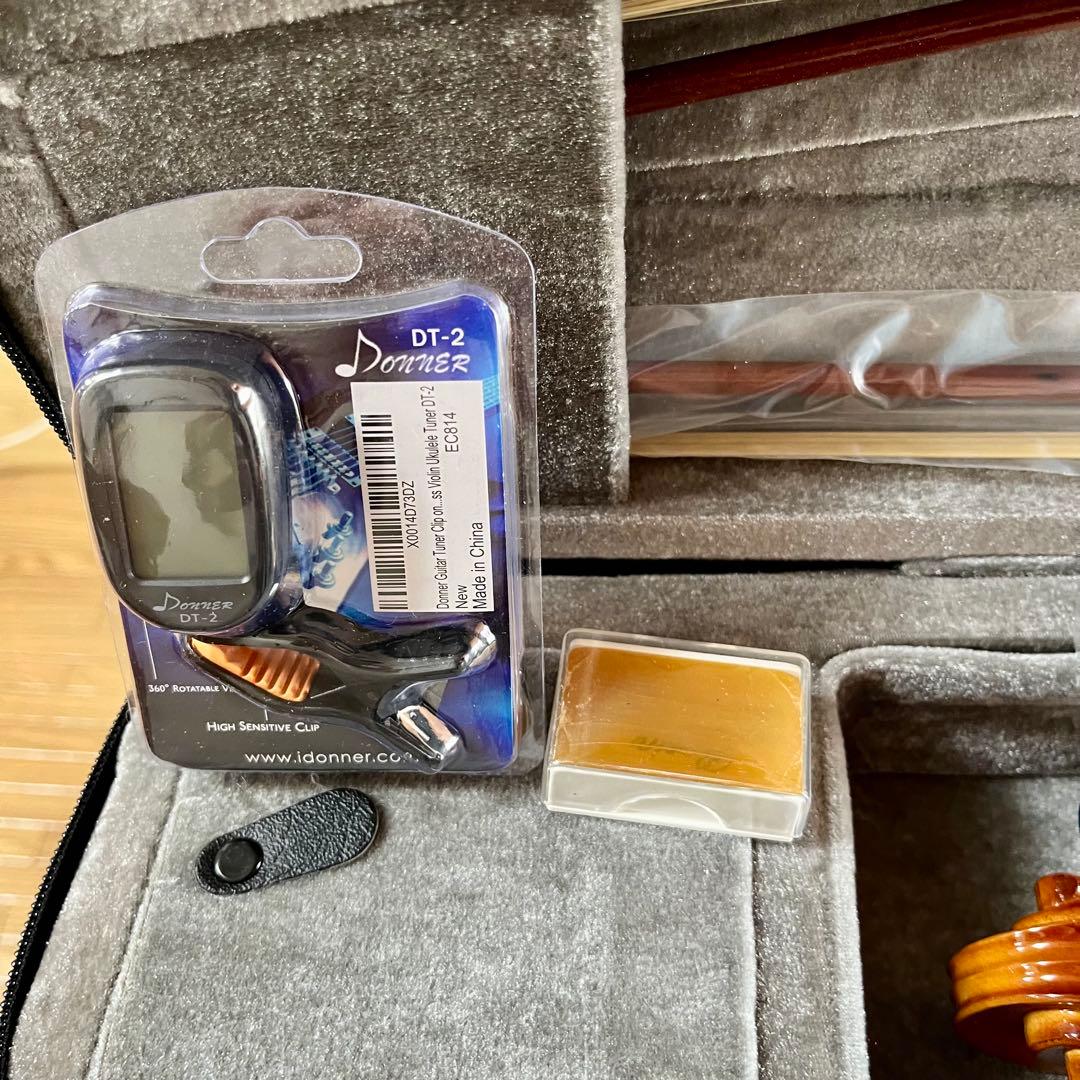 Eastarバイオリン 4/4 単板 ソリッド 弓2本