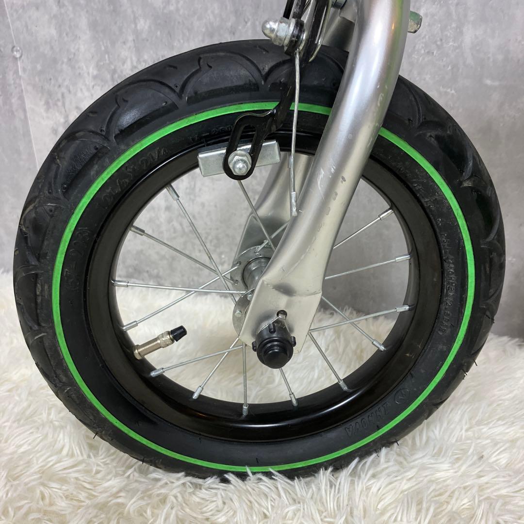 【極美品】へんしんバイク　12インチ　グリーン　緑　付属品多数