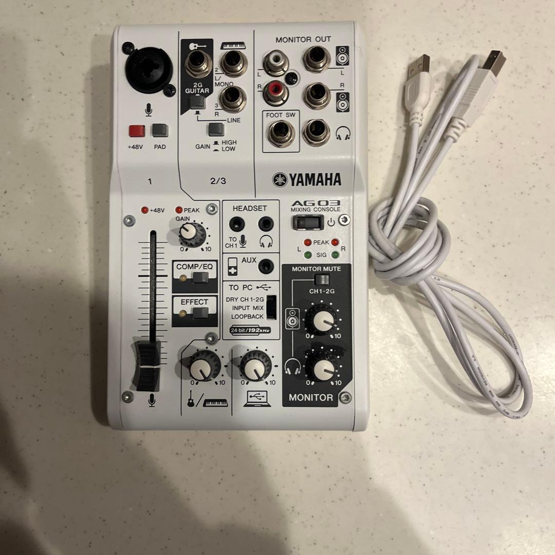 Yamaha AG03 オーディオインターフェイス ケーブル付き