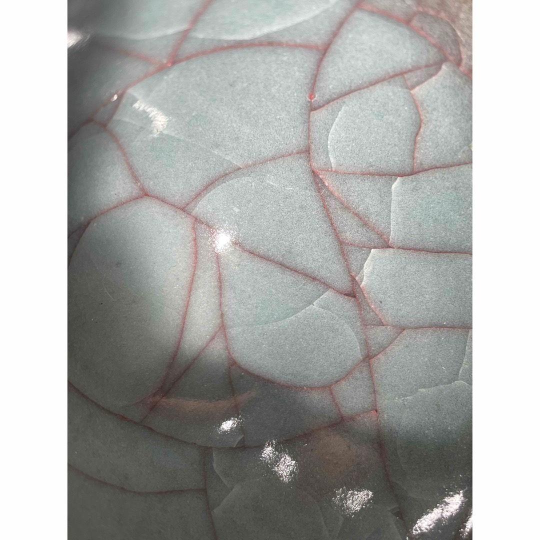 陶印あり　青磁　盃　ぐい呑　酒器　酒杯　貫入　箱なし