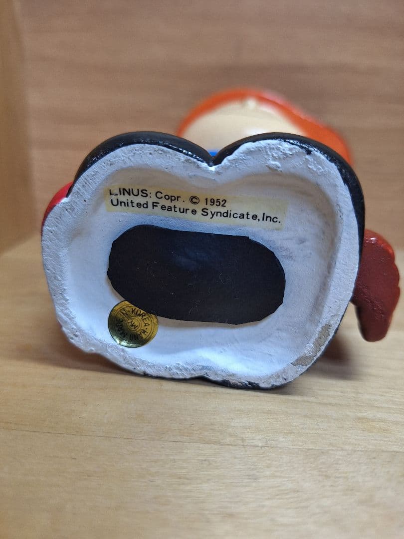 希少　ヴィンテージ　スヌーピー　ピーナッツ　ライナス　陶器　貯金箱