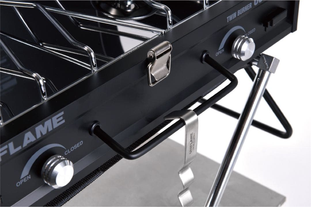 廃盤品 ユニフレーム US-1900 ツインバーナーコンロ ブラック LTD 黒