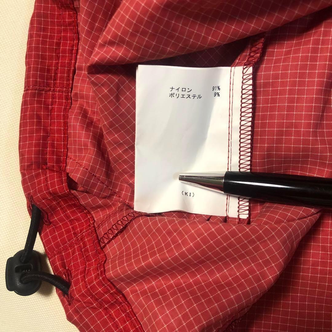 未使用 マンシングウェア◆アノラック ハーフジップ パーカー◆レッド Mサイズ