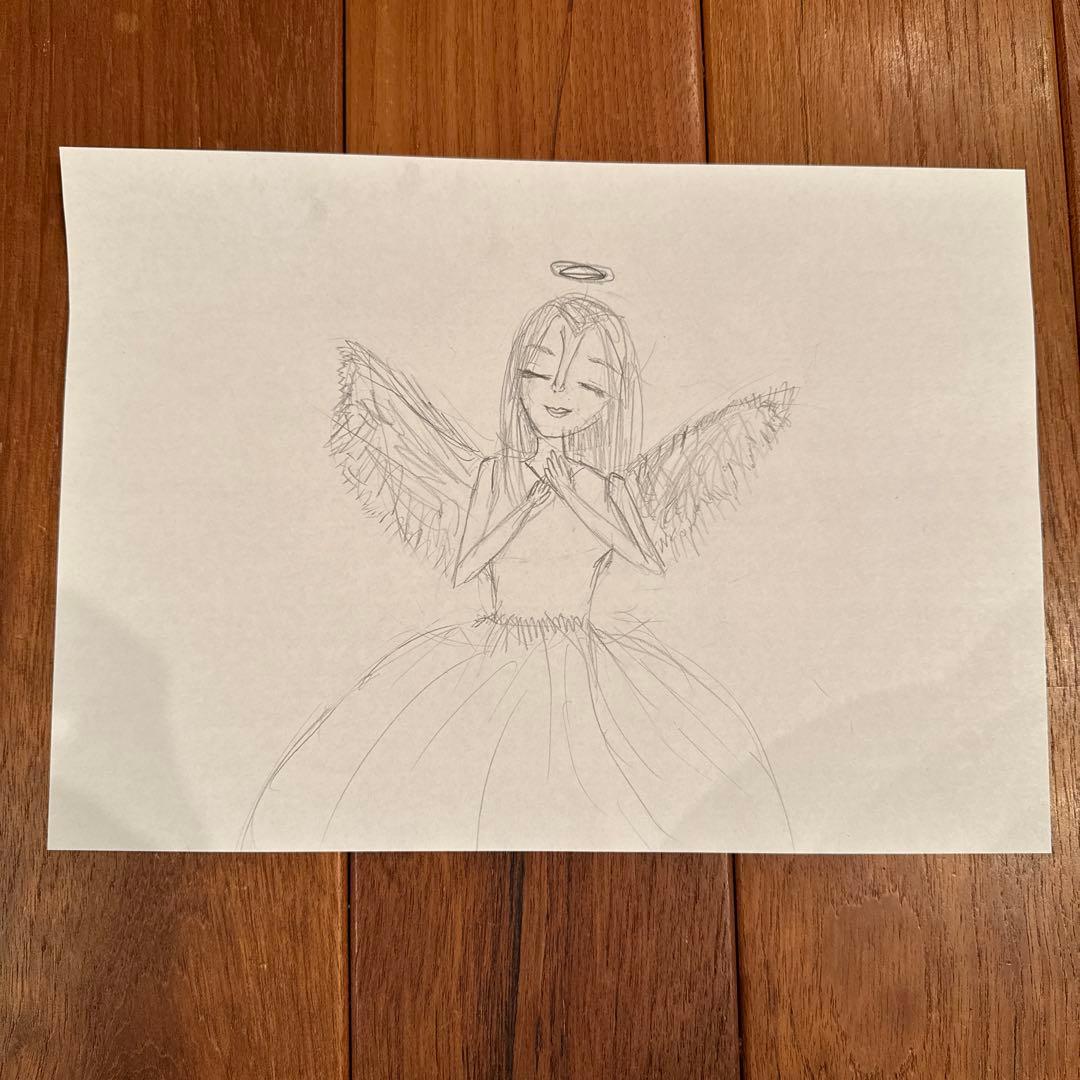 天使の鉛筆画