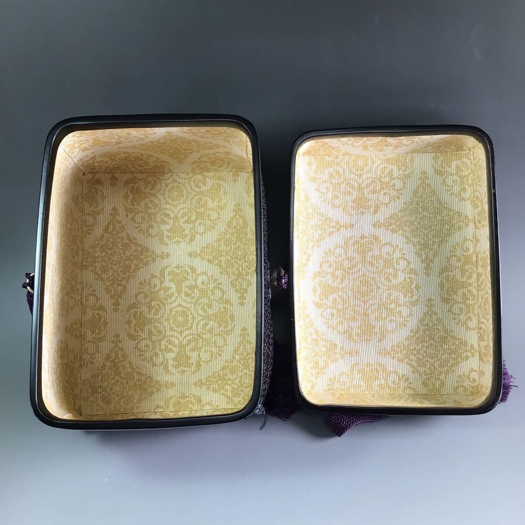 Ｒ１１６　御所籠　『和田鱗司作』『野点用』『茶器揃』『茶籠』　共箱　茶道具